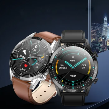 Brightside T03 Vyrų Smart Laikrodžiai su 24h Širdies susitraukimų dažnis ir Kūno Temperatūra Stebėsenos Smart Laikrodis IP68 Vandeniui spartusis įkrovimas