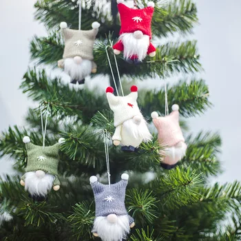10cm Kawaii Santa Claus Pliušiniai Žaislai Mielas Kalėdų Lėlės, Minkšti Kalėdų Santa Claus Suffed Lėlės Namų Dekoro