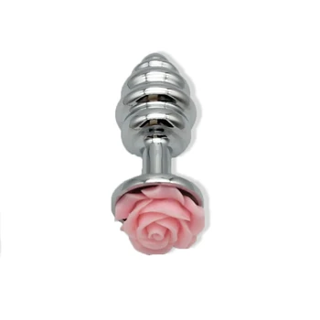 AUEXY Metalo Rožių Gėlių Butt Plug mažo Dydžio Varžto Sriegio Analinio Sekso Žaislai Moterims, Vyrams Gėjų Prostatos Massager Sekso Produktai