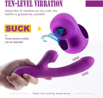 Galingas Vibratorius Klitorio Stimuliatorius Clit Sucker-Klitorio Vibratorius Triušis G Spot Pūlingas Lyžis Žaislas Faloimitator Lytis