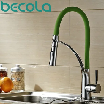 Becola išgriauti virtuvės maišytuvas kabinoje sumontuota kriauklė maišytuvas bakstelėkite karšto ir šalto vandens, žalios, maišytuvas, B-9205G