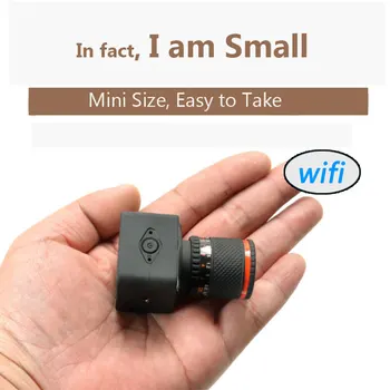720P 50X Priartinimo Objektyvas Belaidžio taškas-Taškas Mini Kamera, mini kamera, wi-fi, Vaizdo Įrašymas Palaiko Mobiliojo Telefono kontrolės