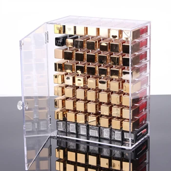 Akrilo lūpų, talpinimo, kosmetikos lūpų glazūra ekranas lauke, papuošalai dulkėms multi-box, papuošalų laikymo dėžutė