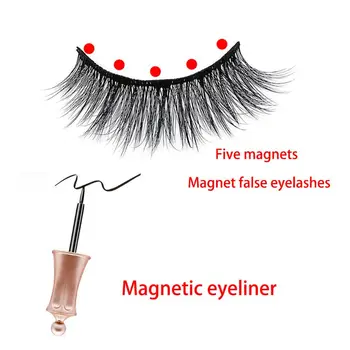 1 Pora Magnetinio Blakstienos Magnetinis akių kontūro ir Tweezer Nustatyti Makiažo Priemonė