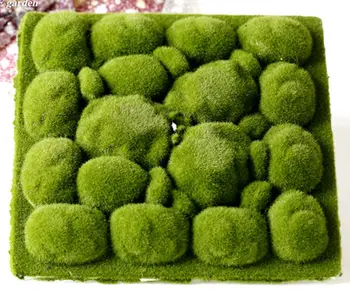 30*30 cm dirbtinės žaliosios samanos akmens vejos žaliava gėlių kompozicijų gėlių priedai micro kraštovaizdį 