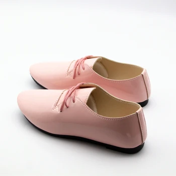 Cresfimix zapatos de mujer moterų mielas rožinis pu odos taško toe flat bateliai lady atsitiktinis gatvės butų moterų cool & laisvalaikio batai