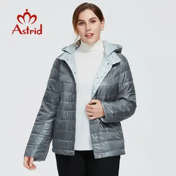 Astrid 2020 Naujas Rudens-Žiemos moteriškų paltų moterų Vėjo šiltas parko mados plona Striukė kapišonas didelių dydžių moteriška apranga 9439