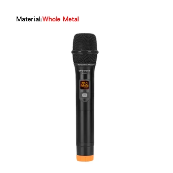 EPGVOTR 30 Kanalo Kolonėlė UHF Bevielio Mikrofono Sistema Dinaminius Karaoke Metalo Nešiojamą Mic Nešiojamieji Įkraunamieji Imtuvas