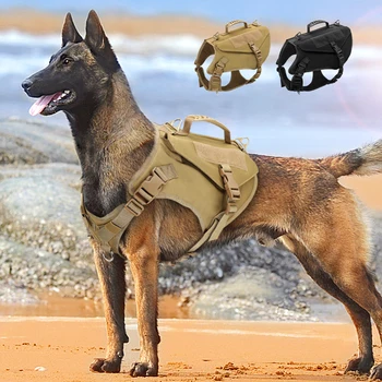 Karinis Taktinis Šuns Pakinktai Vest Šunų Mokymo Medžioklės Molle Liemenės Vokiečių Aviganis Vest Vidutinių Didelių Šunų Kolonėlė