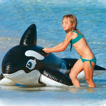 DMAR 190cm Pripučiamas Banginis Milžinišką Važinėti Žaislai Vaikams, Jūros Baseine Plaukti Žaislai Plaukimo Žiedo Ratą Paplūdimio Pripučiamas Čiužinys