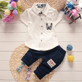 Bibicola vasaros kūdikių berniukų drabužiai nustatyti bamblys vaikai medvilnės drabužius, nustatyti berniukų laisvalaikio kostiumai, naujų gimęs marškinėliai+kelnės berniukams švelnus kombinezonas