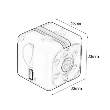 SQ11 Mini Kamera 1080P Sporto DV Mini Infraraudonųjų spindulių Naktinio Matymo Stebėti Nuslėpė SQ11 Mažos Kameros, DV Vaizdo įrašymo Cam