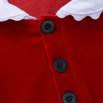 Stanta Cosplay Kalėdų Kostiumai Mergaitėms Naujųjų Metų Dovana Kūdikio Raudona Suknelė Homewear Pižama