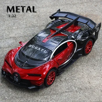Masto 1/32 Bugatti Sprots Automobilių Išskirtinis Modelis Metalų Lydinio, lieto Transporto priemonės, Žaislai