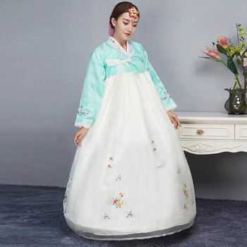 Naujųjų Metų Korėjos Tradicinio Korėjiečių Hanbok Moterų Palace Korėjos Hanbok Suknelė Tautinių Mažumų Šokių Scenos Kostiumų