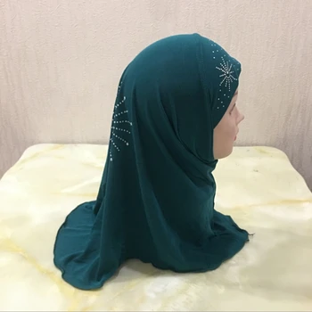 Vaikų Mergaičių Musulmonų Šalikas Hijab Bžūp Islamo Arabų Šalikas Skaros, Skrybėlės, Kietas Pilnas draudimas Apdangalai, 2-7T