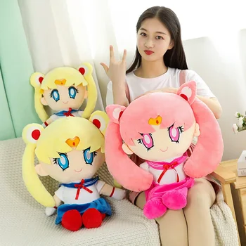 Japonų Anime Sailor Moon Pliušinis Žaislas, Minkšti Kimštiniai Animacinių Filmų Mėnulio Princesė Lėlės Draugės Kūdikio Gimtadienio, Kalėdų Dovana