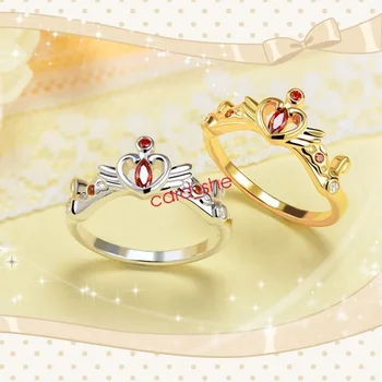 Sailor Moon Princess Ramybės Žiedas 925 Sterling Stebuklas Piršto Žiedas Sidabro S925 Aukso, Sidabro Naujas