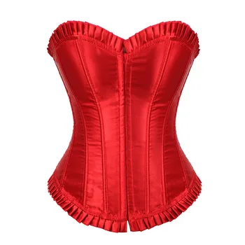 Caudatus seksualus korsetai moterų plius dydis cosplay kostiumų viktorijos brokatas bustier korsetas nuotakos helovinas 6xl raudona balta juoda