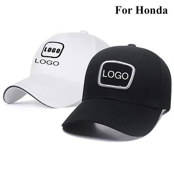 Unisex Beisbolo kepuraitę Auto Logotipą, Lauko Sunhat Reguliuojamas Siuvinėjimo Skrybėlę Automobilių Motociklų Sporto Skrybėlių mados hip-hop bžūp Honda