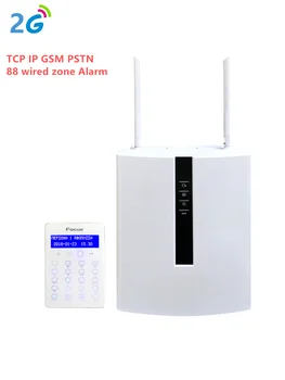 FC-7688 PlusWired Pramonės Signalizacijos TCP IP Signalizacijos 2G GSM Apsaugos Signalizacijos Darbai su 96 Laidinio Zonos Jutiklis Namų Signalizacijos Sistema