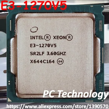 Originalus Intel Xeon E3-1270V5 SR2LF CPU 3.60 GHz, 8M 80W LGA1151 E3-1270 V5 Quad-core E3 1270 V5 procesorius E3 1270V5 Nemokamas pristatymas
