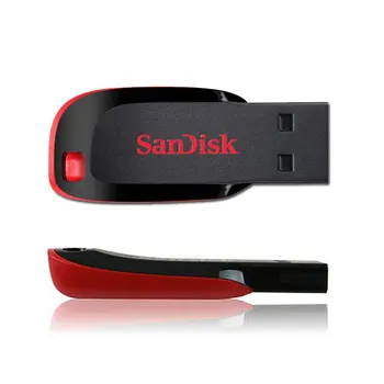 Originalios SanDisk USB 2.0 Mini Pen Drives 64GB 32GB 16GBUSB Flash Drive Stick U Diską, USB Raktą PENDrive PC