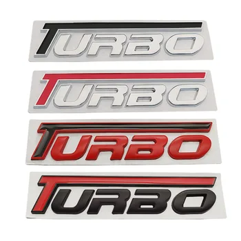 3D Metalo Lipdukas TURBO Ženklelis Emblema Įklija, BMW, Mercedes, Volkswagen, Chevrolet Peugeot Kia Ford Honda Toyota Automobilių Reikmenys