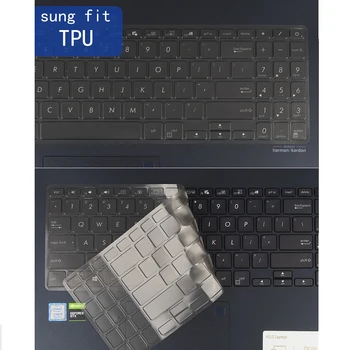 Nauja Klaviatūra Apima ASUS VivoBook S15 S532 FL S532FA nešiojamųjų kompiuterių klaviatūrų TPU aišku, stabdžių dulkių Protectiv Silikono Odos skalbti
