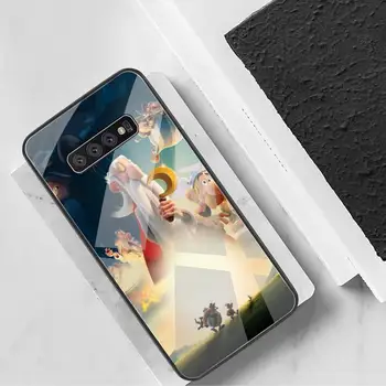 Asteriksas ir Obeliksas Telefono dėklas Grūdintas Stiklas Samsung S20 Plius S7 S8 S9 S10 Plus Pastaba 8 9 10 Plius