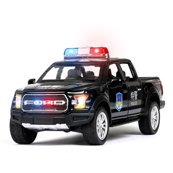 Naujas 1:32 Ford F150 Sunkvežimių Policijos Lydinio Automobilio Modelį Diecasts & Žaislinės Transporto Priemonės Žaislinius Automobilius Švietimo Žaislai Vaikams Dovanos Berniuko Žaislas