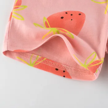 LZH Vaikams Drabužių Mergaičių naktiniai marškiniai, pižamos Nustatyti Vasaros Mielas Spausdinti Medvilnės Prarasti Viršūnes+Šortai Komplektus Sleepwear Pižamą Vaikų Namų Drabužiai