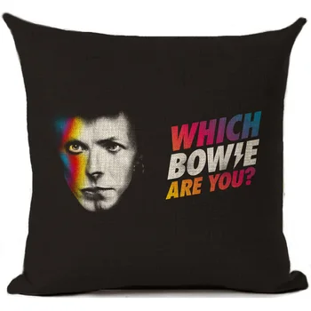 Rock, David Bowie Pagalvę Padengti Skalbiniai, Rock And Roll Mesti Pagalvės užvalkalą Automobilių Sofa Namų dekoro Užvalkalas Pagalvėlė Padengti 45*45cm