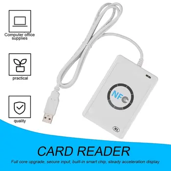 1 set Professional USB ACR122U NFC RFID Skaitytuvą visų 4 tipų NFC (ISO/IEC18092) Žymes + 5vnt M1 Korteles