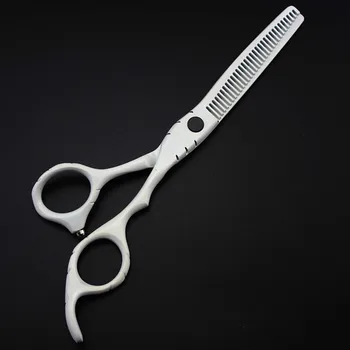Tinkinti profesinės 6 & 5.5 colių Baltos spalvos plaukų žirklės nustatyti retinimo kirpykla įrankiai pjaustymo žirklių žirklės, plaukų kirpimo žirklės