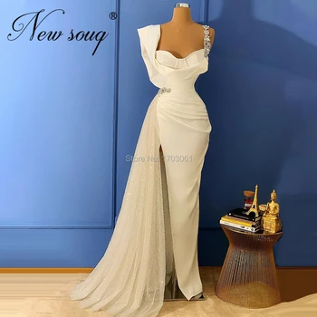 Aukštos Padalinta Ritininės Vakarinę Suknelę 2020 Naują Atvykimo Duobute Kristalų Prom Dresses Chalatas De Soiree Dubajus Arabų Šalis Naktį Suknelė Inscenizacija