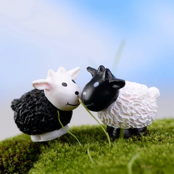 10VNT Kawaii Mini Avių Gyvūnų Namų Micro Pasakų Sodo Figūrėlės Miniatiūros Sodo Namų Dekoro Priedai 