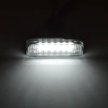 2X Balta Licenciją Plokštelės LED Žibintai Klaidų Mercedes Benz W203 W211 W219