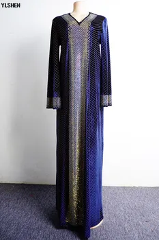 Afrikos Suknelės Moterims Dashiki Aksomo Musulmonų Suknelė Afrikos Drabužių Aukščiausios Kokybės Drabužius Africaine Femme Afrikos Drabužiai Plius Dydis