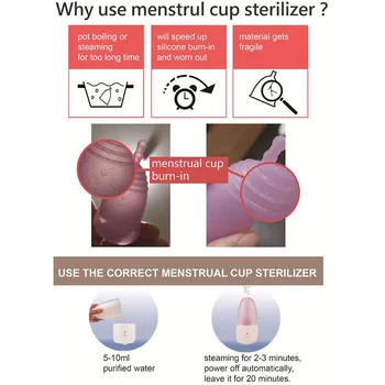 Elektros Menstruacinis Puodelis Garo Sterilizer Fizinio Antibakterinis Sveikatos Priežiūros Menstruacinis Puodelis Sterilizer Greitai, Dezinfekavimo Mašina