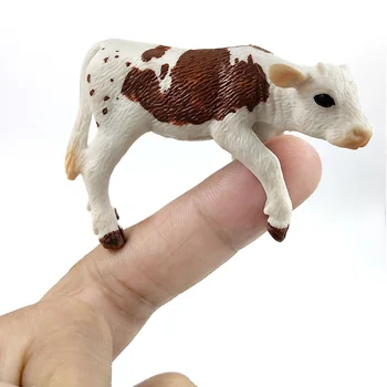Ūkio Modeliavimo pieno Karvė plastiko Jautis gyvūnų modelio Bonsai statulėlės namų dekoro miniatiūriniai pasakų sodo puošmena šiuolaikinės priedai