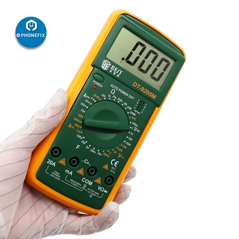 GERIAUSIA 9205M LCD Skaitmeninis Multimetras Mobiliųjų Telefonų Remontas Testavimo Įrankis Voltmeter Ohmmeter Ammeter Testeris buzzer Bandymai