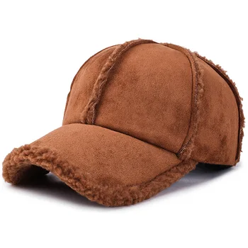 Rudenį ir žiemą asmenybės beisbolo kepuraitę ėriukų vilnos šiltą kepurę mados romantiška žiemos slidinėjimo kepurę unisex laukinių skrybėlę reguliuojamas gorras