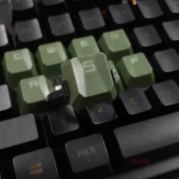 8 raktai/set ABS QWERASDF klavišą caps mechaninė klaviatūra, priešslydžio sistema apšvietimu keycaps su nemokama pagrindiniai bžūp kamščiatraukis