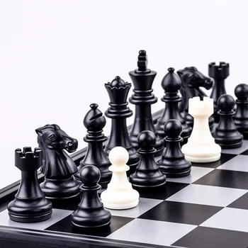 Magnetinio Nardai, Šachmatai Šaškės Nustatyti, Sulankstomas 3-in-1 Kelių Tarptautinės Šachmatų Lankstymo Šachmatų Nešiojamų stalo Žaidimas, 3 Dydis