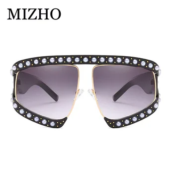MIZHO 2020 Originalus prekių Įžymybė Akiniai nuo saulės Moterims, Negabaritinių Kristalų Madinga Retro Visiškai Star UV400 Saulės Akiniai Prom festivalis