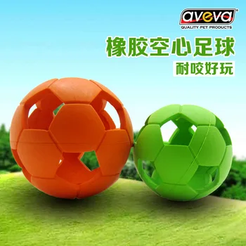 Augintiniai Žaislai AVEVA Gumos Tamprumo Jėga Tuščiaviduriai Futbolo Šuo Krūminių Dantų Žaislus, Atsparių Gumos
