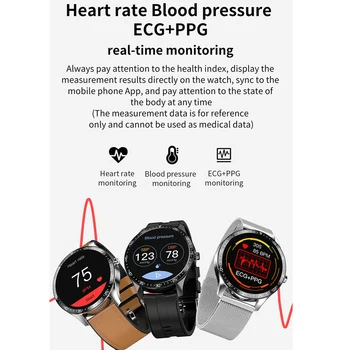 EKG PPG Smart Watch Vyrų Kūno Termometras, Širdies ritmą Fitness Tracker Smartwatch Moterų Sporto 