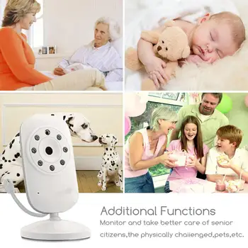 Naujas 3.5 colių Kūdikio stebėjimo Kamera Infraraudonųjų spindulių Naktinio Matymo Vaizdo Belaidė Naktinio Versija Kalbėti Atgal Domofonas Kūdikio Saugumo Kameros