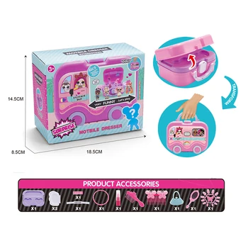 Nešiojamų saugojimo dėžutė su lėlės LOL lėlės staigmena originalus Anime pav lol lėlės Maža mergaitė dovana veiksmų skaičiai modelio žaislai